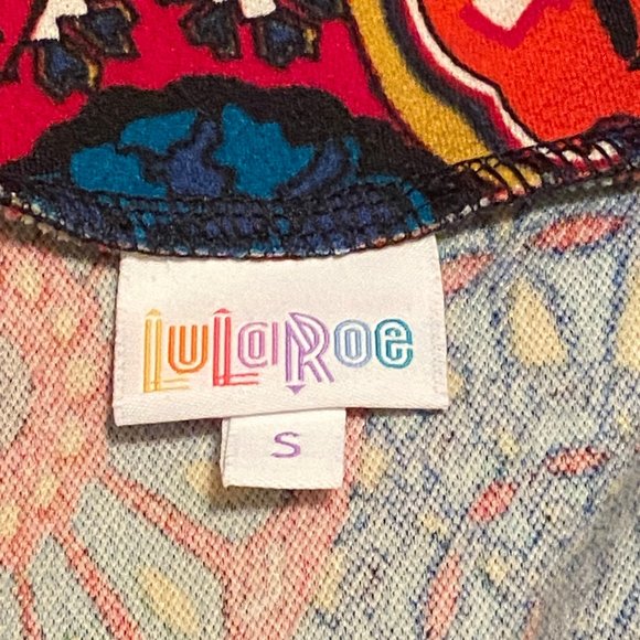 EUC LuLaRoe Gears Print Cassie S - Picture 3 of 6